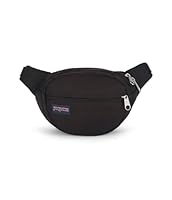 JanSport Fifth Avenue Fanny Pack Crossbody Bags for Women, Men - Stylish, Durable Waist Bag with Adjustable Belt, Main Zippered Pocket, Quick Stash Pocket, Travel Essentials, Black