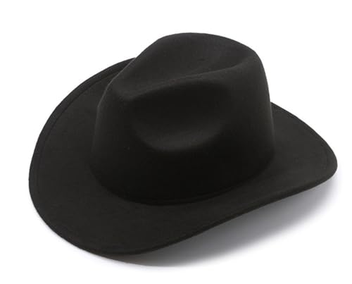 Kids Cowboy Hat for Girls Boys Western Cowgirl Hat with Buckle Belt Unisex Wide Brim Fedora Hat4