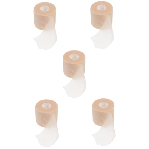 HAPINARY 5 Rolls Sports Tape Sports Pre Pink Wrist Tape Gloves for Bathing Carpal Tunnel Wrist Brace Grip Cover Athletic Sports Bandage Pink Binders Athletic Foam Tap Sponge Khaki
