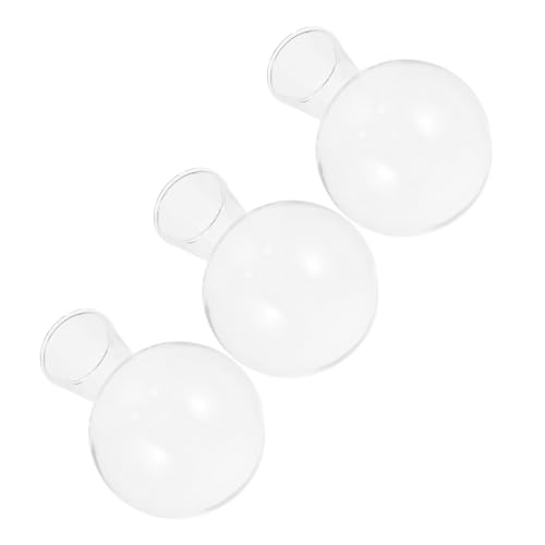 HAMPPLIES 3 Piezas Jarrón de Vidrio Transparente para Plantas Hidropónicas con Soporte de Madera de Macetas Decorativas para Hogar Dormitorio y Baño Diseño Moderno y Elegante