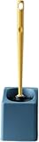 Toilettenbürste, Wand-WC-Bürste mit langem Griff Rundum-Reinigung Badezimmer-Reinigungsbürste Toilettenbürsten-Set(Dark Blue)