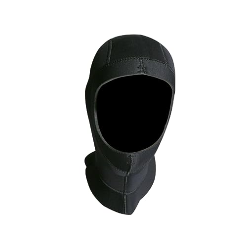 Toddmomy Snorkeling Cap Thick Diving Hood for Warmth and UV Cover for Surfing Scuba Diving Kayaking Canoeing Black