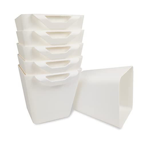 Image of 6 Pack Hanging Cup Holder Rolling Cart Organizer Accessories Trolley Basket Storage Hanging Bucket Hanging Container for Kids