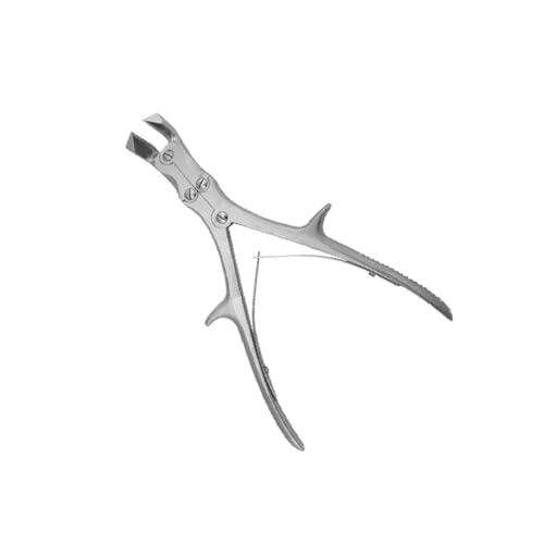 DrTail 9'' Surgical Bone Cutting Forcep Stille- Liston - Premium Stainless Steel - Anti-Rust Coating - Designed for Orthopedic, Cardiovascular & Neurological Procedures (Curved Blade)
