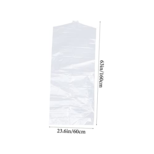4Pcs Heavy Duty Garment Storage Bags for Hanging Clothes Pe Material Clothes Covers for Winter Coats Suits Dresses and Gowns Design for Closet Organization2