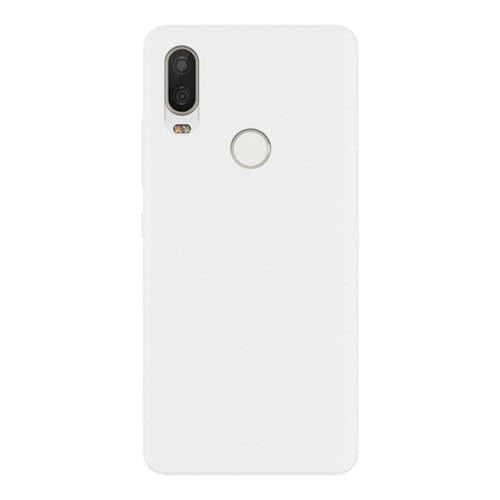 Shantime Weiche Hülle Kompatibel mit BQ Aquaris X2, Schlank Stoßfest Rückenschale, Kratzfest Flexibel & Handgriffig(Weiß)