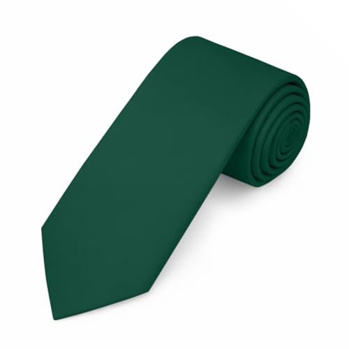 Image of Jacob Alexander Men's Slim Width 2.75 inch Solid Color Tie