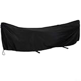 Contenu de l'emballage : 1 housse étiquetée, 1 housse de chaise longue exposée à suspendre, fabriquée pour les chaises longues suspendues et mesurant 370 x 140 x 93 cm afin que vous sachiez qu'elle s'adapte aux grandes balançoires et aux styles de bureau exposés.