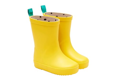 Ten Little Toddler Rain Boots for Boys & Girls, Waterproof, Lightweight, Flexible Rubber Boots with Traction for Kids