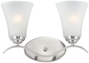Maxim Lighting 12082FTSN Vital-2 Light Bath Vanity-14.5 Inches Wide by 9.5 inches high, Finish Color: Satin Nickel