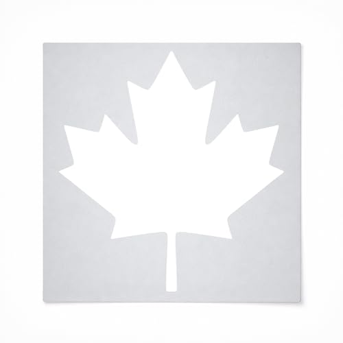 Canadian Maple Leaf Reusable Mylar Stencil - Art Craft Supplies New Sizes (4")