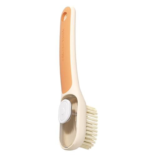 Cepillo para Lavar Ropa con dispensador de jabón, Cepillo para detergente líquido, Cepillo de Limpieza multifunción de cerdas para Manchas, Cepillo de Limpieza de Zapatos