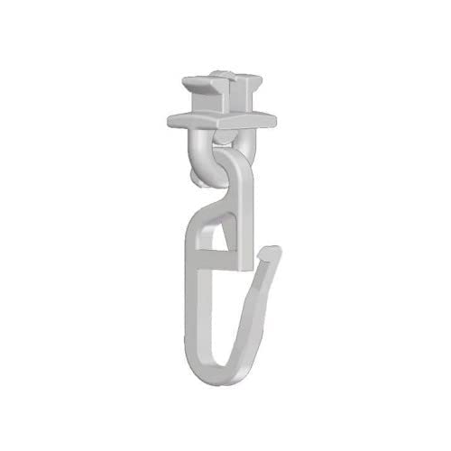 Crochets Plastique Kowa Rewagi KOWA Lot De 50 Patins Avec Crochets Plissés Mobiles, Largeur De Crochet 4mm