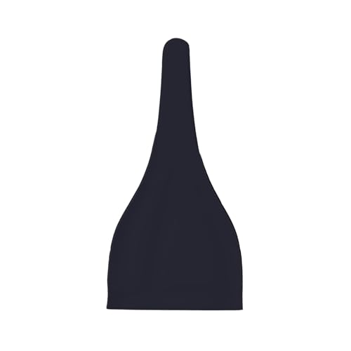 Newborn Baby Hat, Solid Color Black Print Soft Top Knot Beanie Cap, Cute Baby Headwear for 0-6 Months2