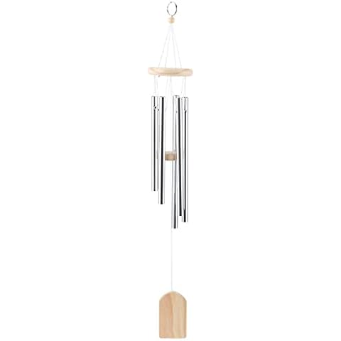 Wood Stainless Steel Wind Chimes for Home Decor Cover