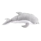 [MATÉRIAUX DURABLES] Fabriqué à partir de peluche courte et de coton PP, ce jouet en peluche dauphin est de haute qualité, garantissant une douceur et un confort durables.