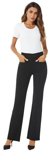 Women's High Waist Stretchy Bootcut Dress Work Slacks Pants with Pockets3