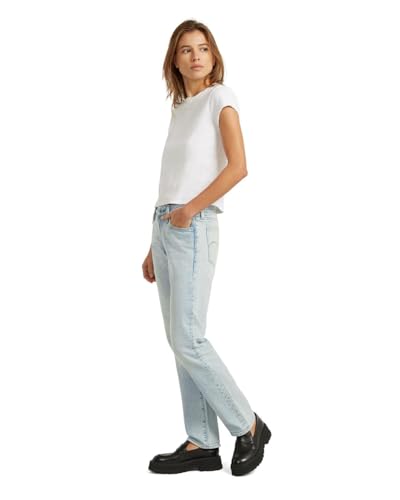 Jean slim straight G-Star Lennoxx bleu : finis les jeans déformés