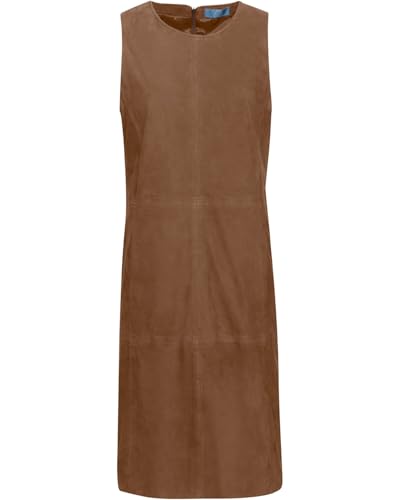 BvS Brigitte von Schönfels Kurzes Lederkleid Braun 44