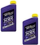 Royal Purple Aceite de motor sintético con tecnología aditiva mejorada con licencia API 5W40, eficiencia de combustible, 1 cuarto de galón (caja de