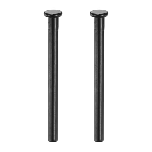 uxcell 2pcs Goupilles charnière porte 3 po amovibles intérieur noir mat