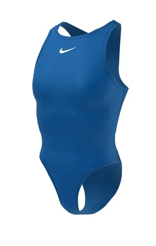Nike Women's Hydrastrong Water Polo One Piece Swimsuit Game Royal, Size 38
