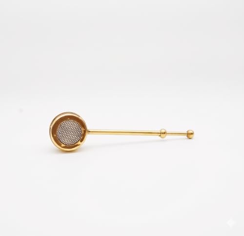 Image of Delhi Chaiwala Premium Lead-Free Brass Infuser | Food-Grade, BPA-Free, Sustainable Strainer | Durable Filter for Loose Leaf | Not for CTC or Powder-FBA