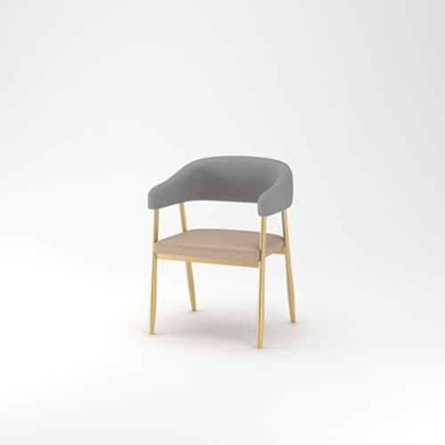 Sofá moderno tapizado de dos plazas, sofá de comedor, sillón sencillo, sofás de salón con vista a la pared, muebles for restaurantes, cafeterías y confiterías occidentales(Gold,53*50*78CM)