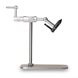 Étau rotatif en acier inoxydable   Outil de rotation à 360° avec base lestée pour crochets 28# 4/0#   Kit de fabrication de mouches artificielles pour truite, bar, saumon