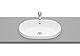 Roca, The Gap,ROUND Waschbecken, Weiß, 550 mm x 390 mm x 40 mm, A3270Y5000