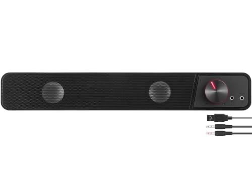 Speedlink BRIO Stereo Soundbar PC Lautsprecher - exzellente...