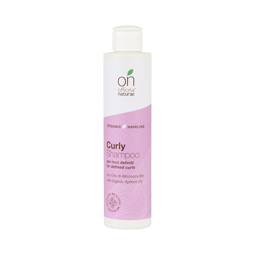 Officina Naturae | Curly Shampoo per Ricci Definiti con Olio di Albicocca, Protegge e Idrata, Senza Solfati e Siliconi, Sentori di Pesca, Cocco Arancio e Mughetto, 200ml