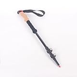 Shxing Bastones de senderismo telescópicos de fibra de carbono, peso 190 g, bastones de marcha nórdica con asas de corcho, bastones extensibles, ultraligeros, tamaño ajustable 62 – 135 cm, con muchos