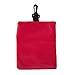 Oyolan Golf Cart Hanging Storage Pouch & Waist Bag - Smart Divided Design for Golf Tees, Ball Markers & Accessories Red 20 * 16.2CM