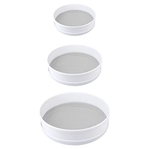 Cabilock Tamices Resistente Colado Fino Hogar Pastel Hierro Pasta Arroz Colador Tamiz Pan Herramienta Cocina Polvoriento Té para Coladores Tamices De Metal Malla Acero Harina En Polvo Jugo Cover
