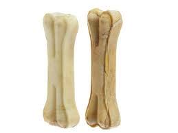 HANU Calcium Bones White Dog Chew 6 Inch Pack of 2 08