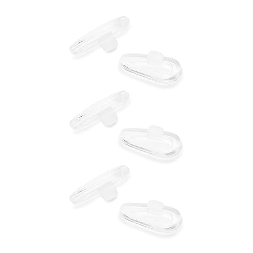 ToughAsNails 3 pares de protetores de nariz transparentes para óculos de sol Oakley Contrail OO4147