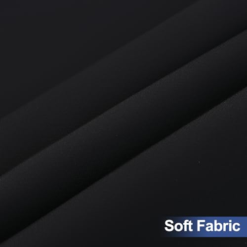 homing 2 Pack Rectangle Table Cloth, Elastic Fitted Fabric Tablecloth Fits for 6 Foot Folding Tables, Washable Table Cover for Picnic, Camping, Indoor & Outdoor (Black, 30" x 72") - Image 5