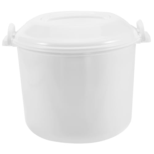 1 Set Pasta Cooker Cooker Vegetables Potato Portable Rice Cooker Portable Microwave Rice Cooker Ramen Cooker Steamer Small Rice Cooker Micro-wave Oven 3l White Plastic