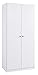 Produktbild Rauch Möbel Buchholz Schrank abschließbar, Abschließbarer Kleiderschrank in Weiß 2-türig inkl. Zubehörpaket Basic 1 Kleiderstange, 4 Einlegeböden BxHxT 91x197x54 cm