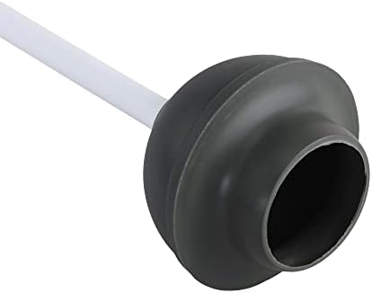 Clorox Toilet Plunger with Hideaway Holder Caddy Heavy-Duty Compact Design with Non-Skid Rubber Base for Bathroom Convenient Storage Toilet Unclogger, 6.5x19.5-Inch, White - 2