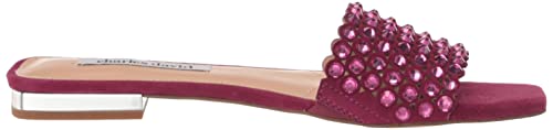 Charles David Women's Sparkle Flat Sandal, Magenta, 9 #TOP5