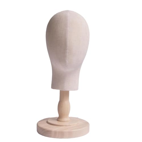 Tête de mannequin enfant en bois stable pour présentoir à chapeaux