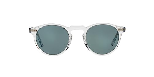 Oliver Peoples Gregory Peck, Crystal/Indigo Photochromic 1101r8, Size Medium3