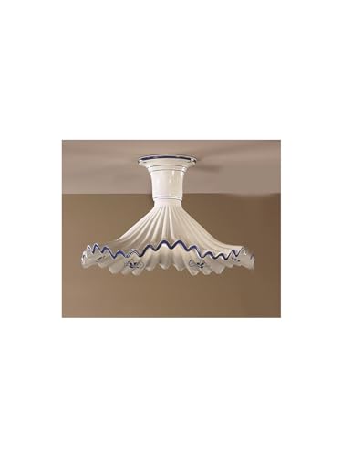 Plafonnier rustique en céramique haut de gamme DP149 lustre bleu et blanc