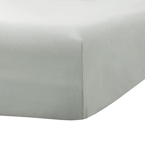 Image of Ghooss Full Size Fitted Sheet,Hotel Quality Bedding Fitted Sheet Deep Pocket up to 14 Inch,Wrinkle and Fade Resistant,1 Piece,Light Gray