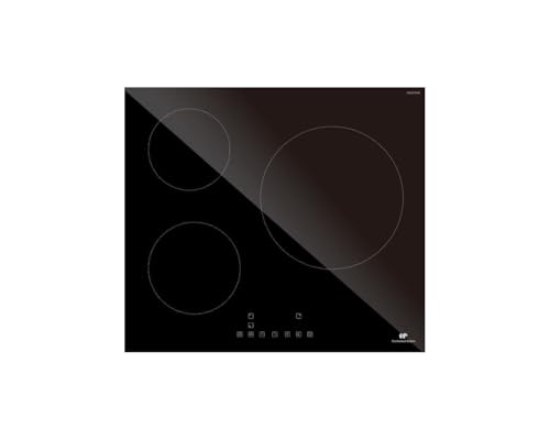CONTINENTAL EDISON Table induction CETI3B28 3 zones, 6600W - 3 boosters - 3 minuteurs - noir