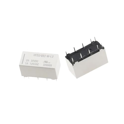 Relais 10 broches HFD2-003-M-L2 de haute précision pour signaux et télécoms