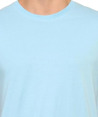 Image of Unisex Round Neck Plain T-Shirt | Combed Bio-Washed Ring Spun Cotton for Men & Women, Short Sleeves