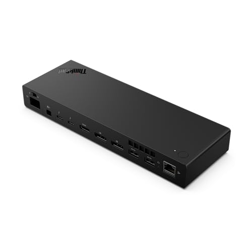 Lenovo ThinkPad Thunderbolt 5 Smart Dock 7500, 120Gbps Data Transfer, 180W Power Delivery, Multiple Display Support, 2.5Gbps Ethernet, Black - image 8
